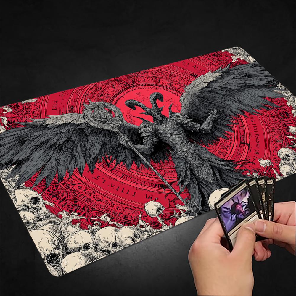 Board Game Electronic Table - Gothic-style Goat-headed Demon TCG Playmat Magic
