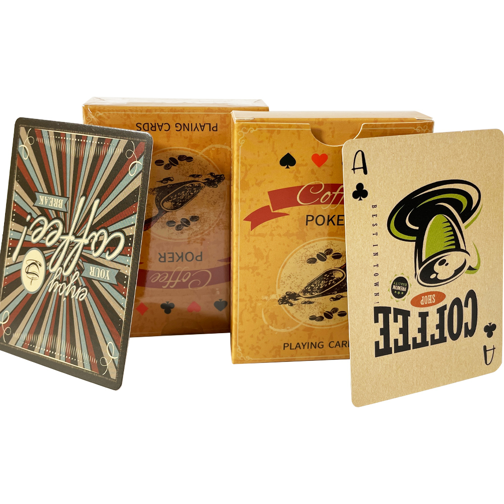 Board Game Vintage - 1Set Vintage Coffee bean Playing Cards
