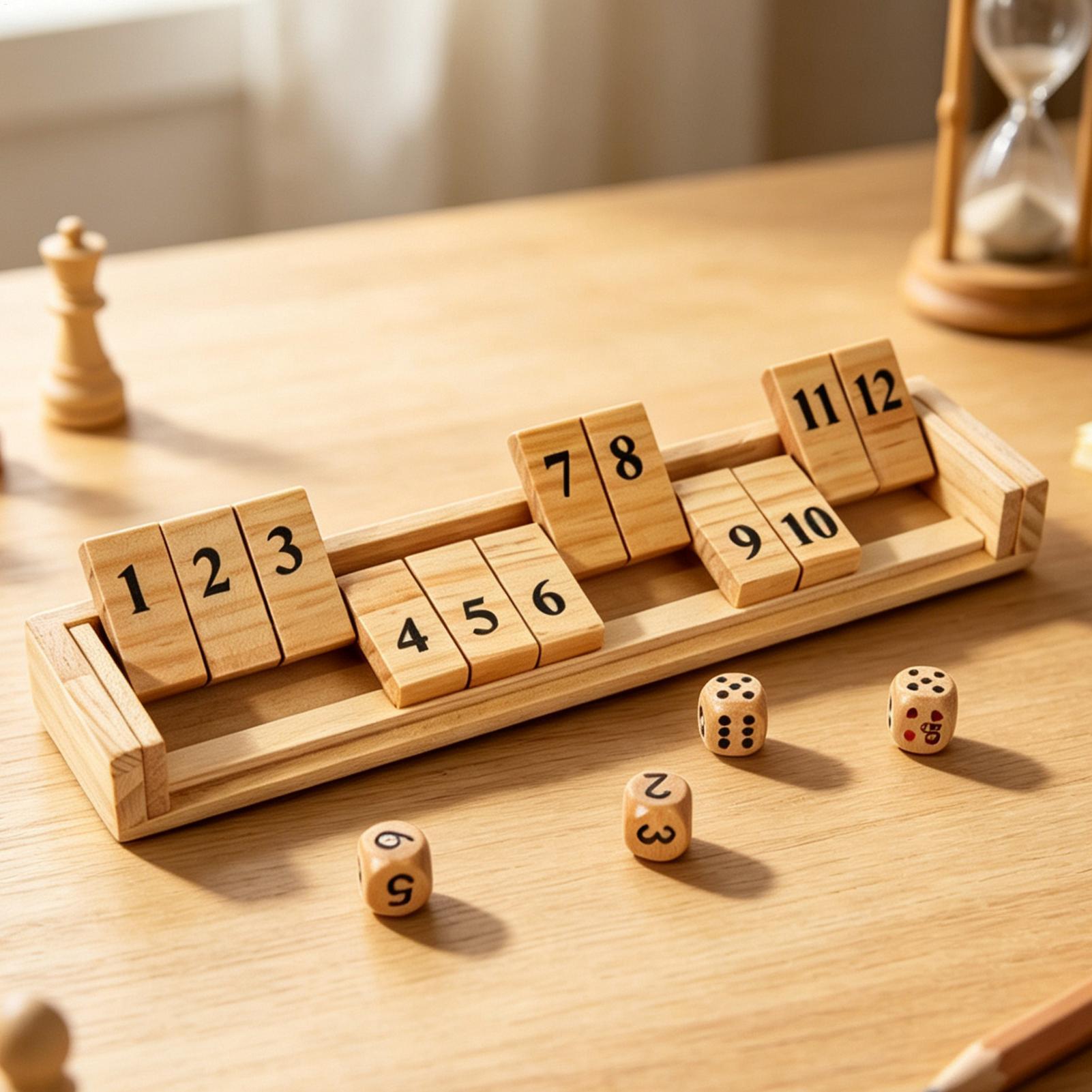 Shut The Box Game Wooden Numbe - огляд і ціна Board Game Vintage