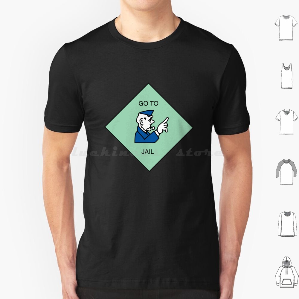 Go To Jail-T Shirt Cotton Men  - огляд і ціна Board Game Vintage