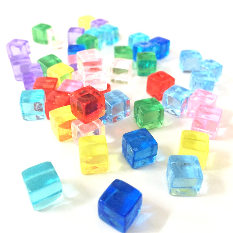 50Pcs/Set 25colors 8mm cube Cl - огляд і ціна Board Game Sequence