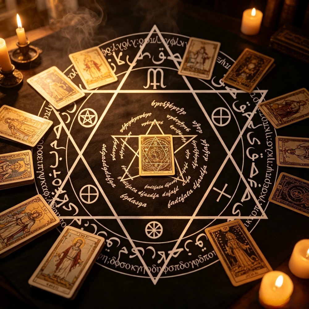 49cm Square Tarot Table Cloth, - огляд і ціна Board Game Vintage